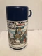 Vintage GI Joe Lunch Plastic Thermos 1986 Blue Aladdin Hasbro American Hero 