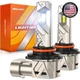 9005 HB3 LED Bulbs, 6500K White, Ultra Bright 48000LM, 1:1 Plug and Play Design