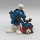 Schleich Peyo Smurf Vintage Figure 1980 SMURF w/PHONE Telephone 20062