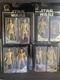 Star Wars Commemorative Edition GOLD Lot Of 9 Carded Figures New Collection Lot