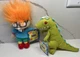 New Chuckie Reptar Rugrats Plush Doll Beanbag Nickelodeon 1997 Applause Toy NWT