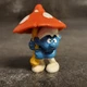 1979 Smurfs Mushroom Umbrella Smurf 20118 Figure Peyo Schleich Toy Bully Vintage