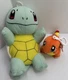 Pokemon Squirtle Plush 10" Stuffed Animal Turtle Toy Factory & Charmander Clip