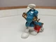 Schleich Smurf with Phone - 20062 - Smurfs Narrow Fork Gold Hong Kong