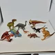 Lot of 9 Plastic Toy Dinosaurs Kid Galaxy and Other Brands