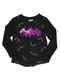 Girls DC Comics Batgirl Batman Purple & Gold Halloween Flip Sequin Shirt