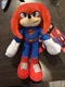 DC X SONIC THE HEDGEHOG KNUCKLES AS SUPERMAN Plushie Plush JAKKS In Hand!!