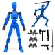 DANONI Titan13 Action Figure, Lucky Robot 13 1.77*1.77*5.4 Inches, Blue