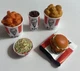 Lot of 5 NEW KFC Mini Brands ZURU Collector Ultra Rare Pop Chicken Bucket Salad