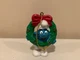 Smurf Christmas Ornament holding wreath 51906 Rare Vintage 1981 Peyo Schleich