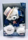 American Patriotic Dan Dee 2000 Musical Bear Cheeks Light Up Works Perfectly USA
