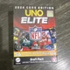 Mattel UNO Elite 2024 Core NFL Draft Deck 60 Cards Foil Hurts Kelce