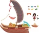 Disney Moana 2 Adventure Canoe Playset with Moana Doll and Heihei Accessories