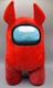 TOIKIDO Among Us Red 12" Plush w/ Devil Horns 