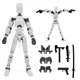 DANONI Titan 13 Action Figure,Lucky Robot 13 Small, White-assembly Required 