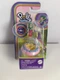 Polly Pocket Donut Car with Dog & Figure- Box has Cosmetic Damage- New & Sealed