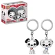 Funko Disney 101 Dalmations PONGO and PERDITA Pocket Pop! Key Chain 2-Pack (NEW)
