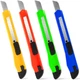 4 Pack Box Cutter, 9Mm Snap-Off Utility Knife, Box Cutter Retractable for Openin