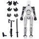 Clear Titan 13 T13 Action Figure 3D Printed Movable Nova Lucky 13 Robot Model