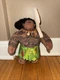 Disney Movie Moana Plush 9" Maui With Fish Hook Attached Stuffed Doll Tattoos