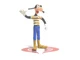 GOOFY Figure Bendy Bendem 5" Disney ARCO