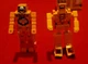 (2) Vintage Bandai Popy Gobots Machine Robo Series Mr-24 Crain Brain &Dozer RARE