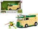 Jada 34529 Party Wagon Green and Beige and Donatello Diecast Figure