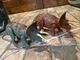 2 Jurassic World Park Dominion Strikers Roarivores Triceratops Dinosaur Work Lot