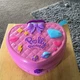 Polly Pocket Tiny Is Mighty Theme Park Backpack Pink Heart Carry Case OneFigures