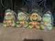 TMNT KidRobot Neca 8&rdquo; Plush Set of 4 2023 Teenage Mutant Ninja Turtles Phunny