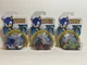 Lot of 3 Jakks 4&rdquo; Die Cast Figures - Sonic, Shadow & Vector