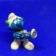 Vintage 1980 Hunter Smurf with Silver Gun 2" Figure by Peyo Schleich