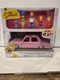 The Simpsons 2.5" Simpson Family with Sedan (Target Exclusive) Jakks Pacific NIB