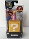 Jakks Pacific Super Mario Bros Movie Peach 1.25" Figure & Question Block NEW
