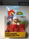 JAKKS Super Mario Bros 2.5" FIRE MARIO Mini Figure New, Factory Sealed!