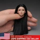 US YMTOYS YMT029A 1/6 Female Head Sculpt Black Hair For 12in Suntan Figure Body