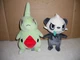 POKEMON LARVITAR 11" & PANCHAM 8" WCT WICKED COOL TOYS 2019 PLUSH GUC LOOK