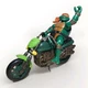 TMNT Mikey Action Figure & Motorcycle Teenage Mutant Ninja Turtles Playmates