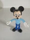 🌟VINTAGE MICKEY MOUSE THE WALT DISNEY CO. BLUE BENDY FIGURE 4"🌟