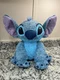 Large Disney Store Stitch Plush Shaggy Fuzzy Blue Lilo & Stitch Stuffed Animal