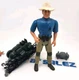 Jurassic Park Series 1 Dr Alan Grant 4.5" Figure Near Complete Kenner 61001 1993