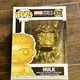Funko Pop Marvel Studios Series Gold Chrome HULK Bobble-Head  # 379 - In Box
