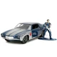 JADA 33073 CHEVROLET CAMARO W/WINTER SOLDIER FIGURE BI-COLOR MARVEL 1973 1/32