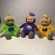 Lot of 2 Vintage 1998 Teletubbies Tinky Winky Purple Plush 16" Eden Ragdoll Y2K