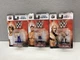 SET OF 3 WWE METALFIGS - CENA THE ROCK & Dean Ambrose