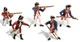 Woodland SP4454 N/HO Scene-A-Rama Revolutionary War Soldier Train Scenery (5PCS)