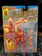 Toybiz Marvel Superheroes Fantastic Four Human Torch Fireball flinging figure 