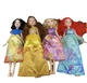 4 Disney Hasbro Royal Shimmer Dolls PRINCESS-Belle Snow White Rapunzel Ariel