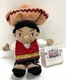Vintage Disney Store It&rsquo;s A Small World &ldquo;Mexico Boy&rdquo; Bean Bag Plush w/ Protector