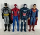 Marvel DC Comics 11&rdquo;Super Hero Figures Lot Of 4 2013-2015 Hasbro & Mattel